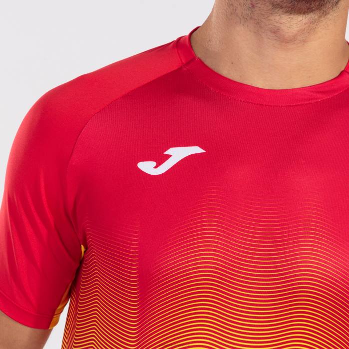 hr Joma košulja kratkih rukava elite vii crveno bijelo žuto 6FVN1209 muškarci
