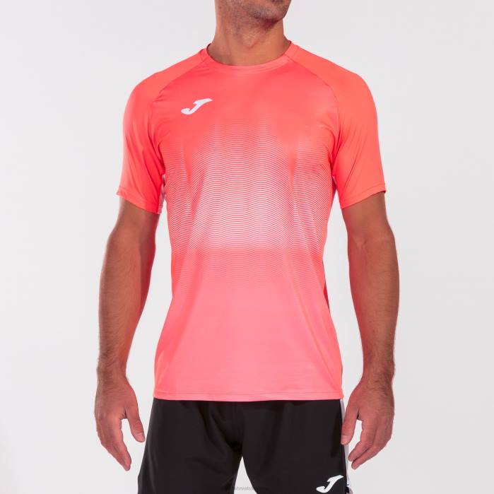 hr Joma košulja kratkih rukava elite vii fluorescentna koraljna bijela 6FVN4355 muškarci