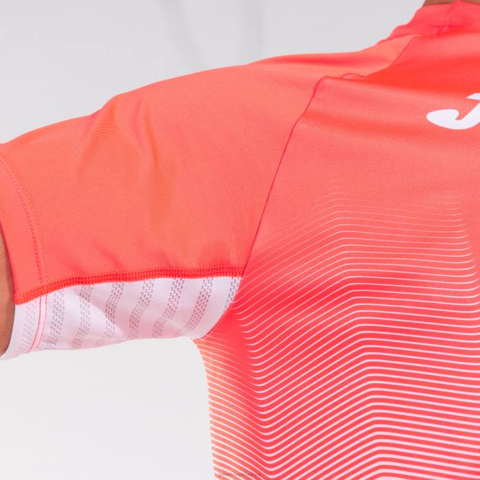 hr Joma košulja kratkih rukava elite vii fluorescentna koraljna bijela 6FVN4355 muškarci