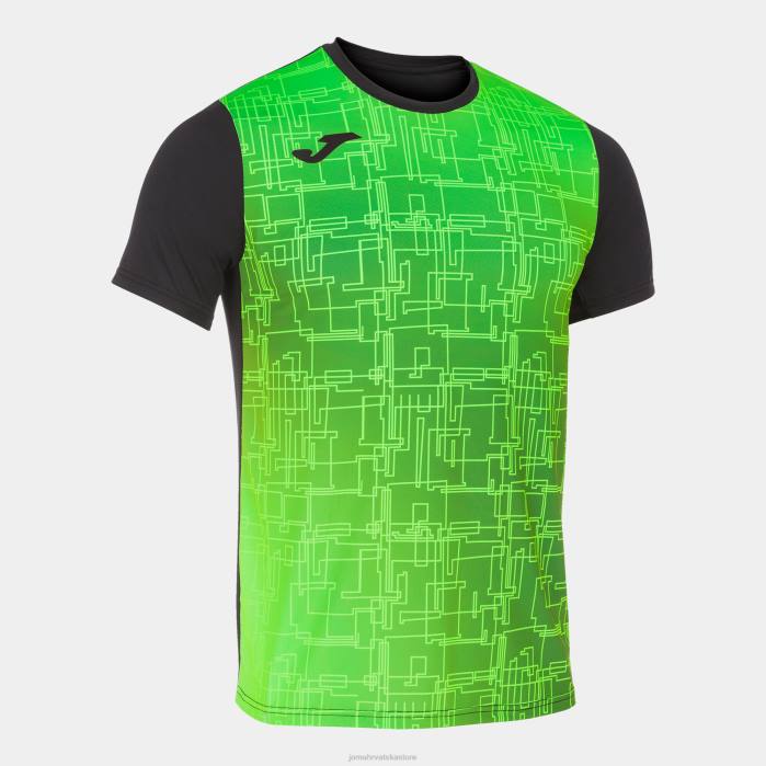 hr Joma košulja kratkih rukava elite viii crna fluorescentno zelena 6FVN4661 muškarci
