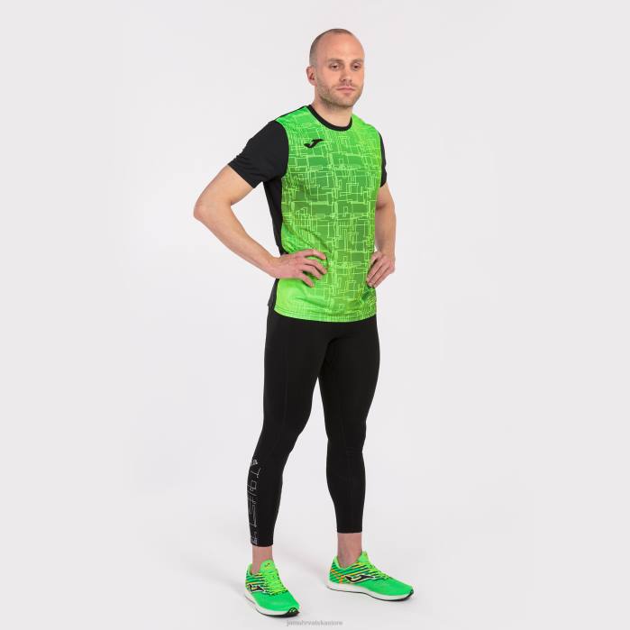 hr Joma košulja kratkih rukava elite viii crna fluorescentno zelena 6FVN4661 muškarci