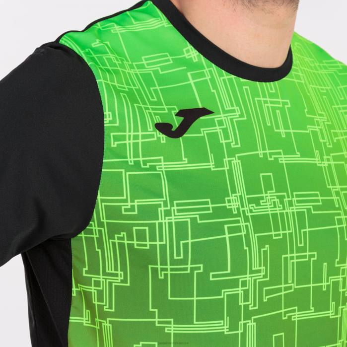 hr Joma košulja kratkih rukava elite viii crna fluorescentno zelena 6FVN4661 muškarci