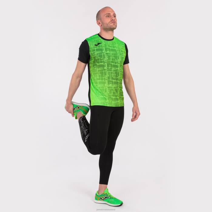 hr Joma košulja kratkih rukava elite viii crna fluorescentno zelena 6FVN4661 muškarci