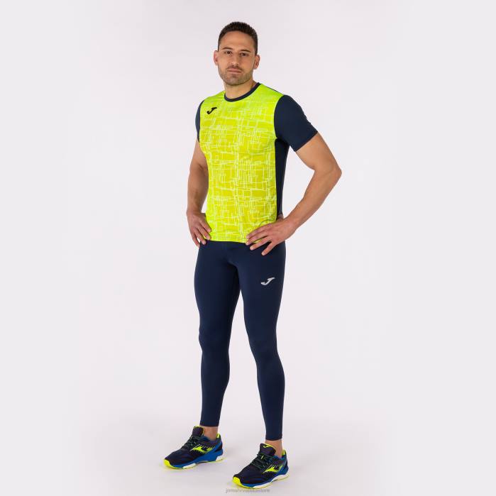 hr Joma košulja kratkih rukava elite viii tamnoplava fluorescentno žuta 6FVN674 muškarci