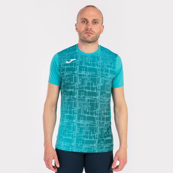 hr Joma košulja kratkih rukava elite viii tirkiz 6FVN449 muškarci