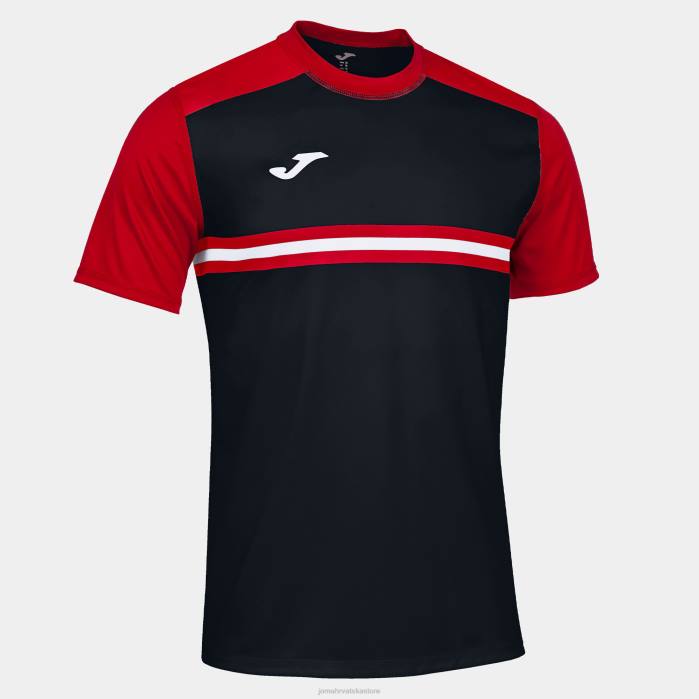 hr Joma košulja kratkih rukava hispa iv crno crvena 6FVN3186 muškarci
