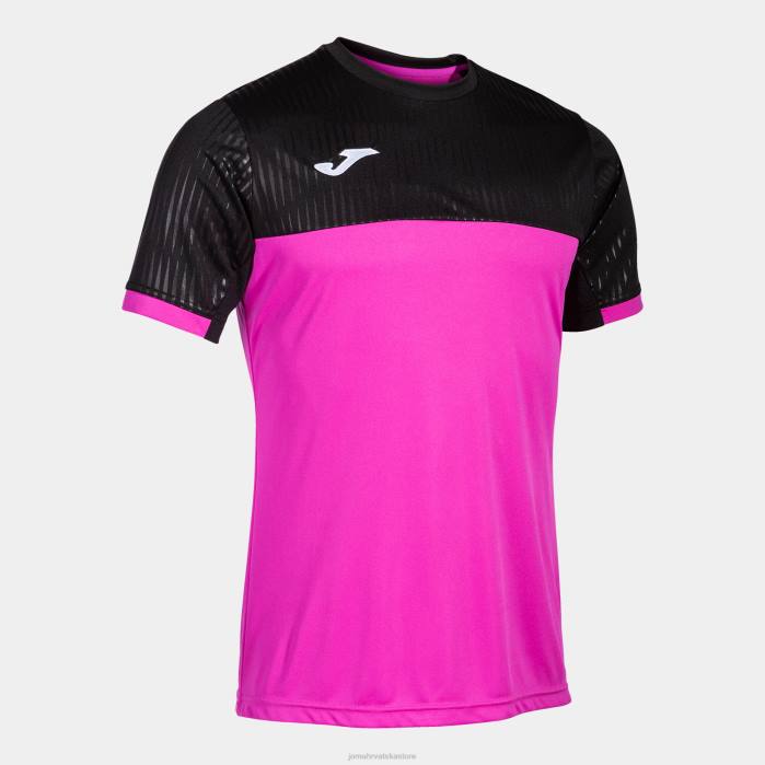 hr Joma košulja kratkih rukava montreal fluorescentno ružičasto crna 6FVN4129 muškarci