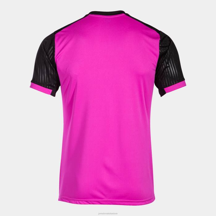 hr Joma košulja kratkih rukava montreal fluorescentno ružičasto crna 6FVN4129 muškarci