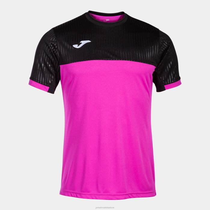 hr Joma košulja kratkih rukava montreal fluorescentno ružičasto crna 6FVN4129 muškarci