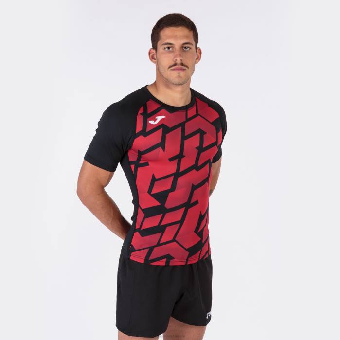 hr Joma košulja kratkih rukava myskin iii crno crvena 6FVN3050 muškarci