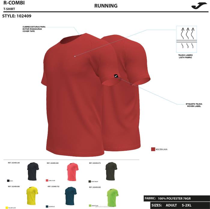 hr Joma košulja kratkih rukava r-combi fluorescentno žuta 6FVN953 muškarci