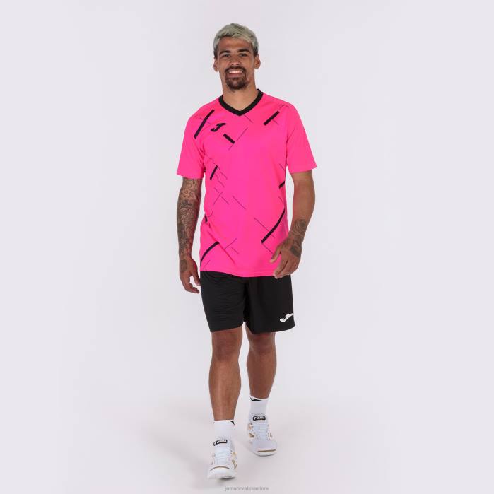 hr Joma košulja kratkih rukava tigar iii fluorescentno ružičasto crna 6FVN4541 muškarci