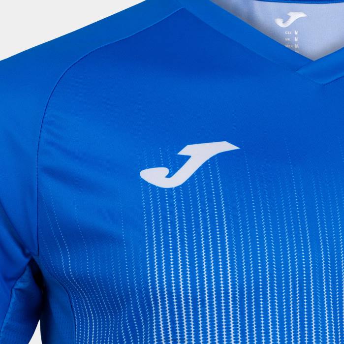 hr Joma košulja kratkih rukava tigar iv bijela kraljevsko plava 6FVN4367 muškarci
