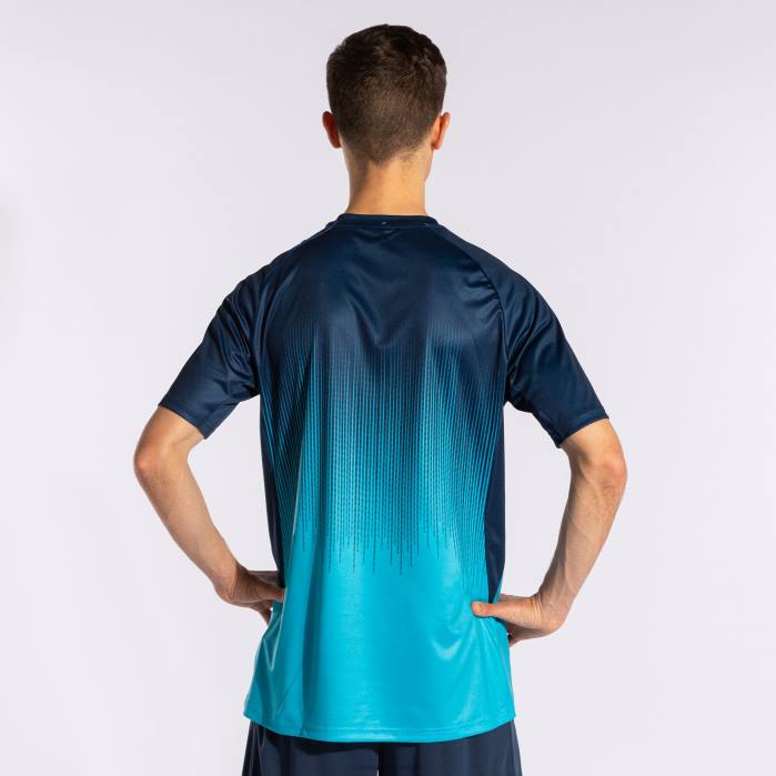 hr Joma košulja kratkih rukava tigar iv fluorescentno tirkizno tamnoplava 6FVN485 muškarci