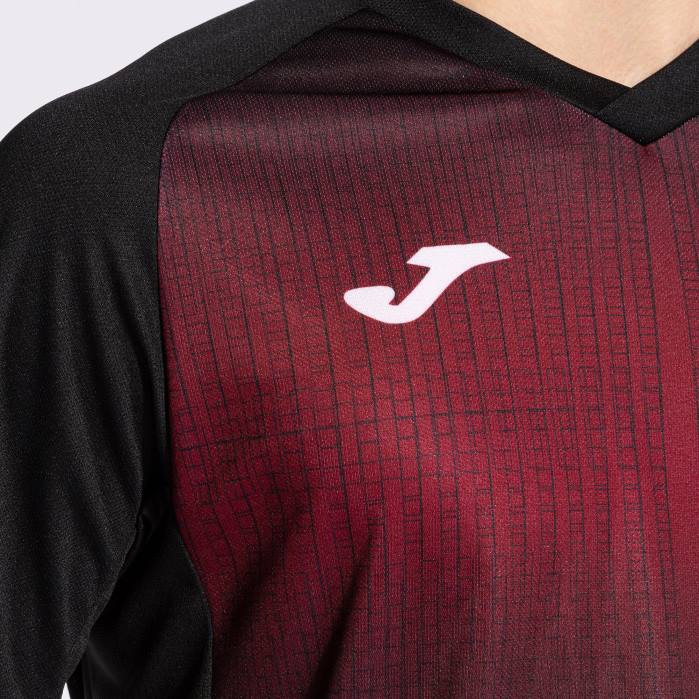 hr Joma košulja kratkih rukava tigar v crna bordo 6FVN92 muškarci