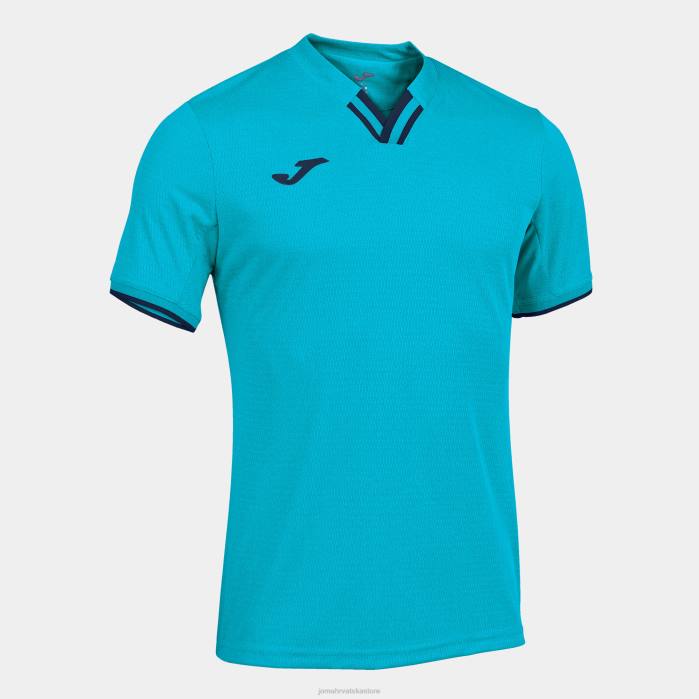 hr Joma košulja kratkih rukava toletum iv fluorescentno tirkizno tamnoplava 6FVN488 muškarci