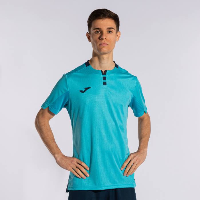 hr Joma košulja kratkih rukava zlatna iv fluorescentno tirkizno tamnoplava 6FVN3028 muškarci