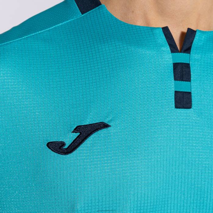 hr Joma košulja kratkih rukava zlatna iv fluorescentno tirkizno tamnoplava 6FVN3028 muškarci
