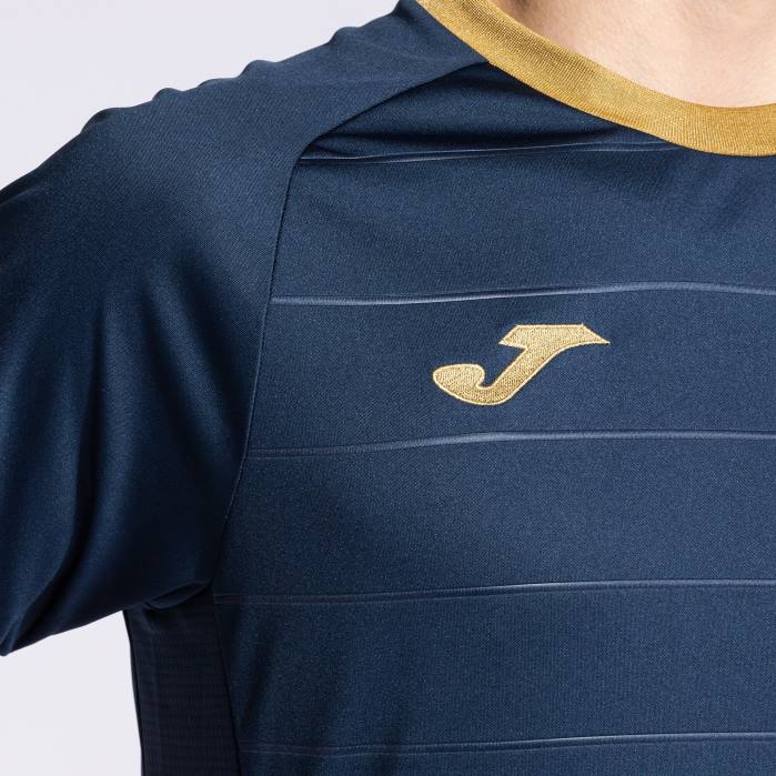 hr Joma košulja kratkih rukava zlatna v mornarsko plava 6FVN871 muškarci