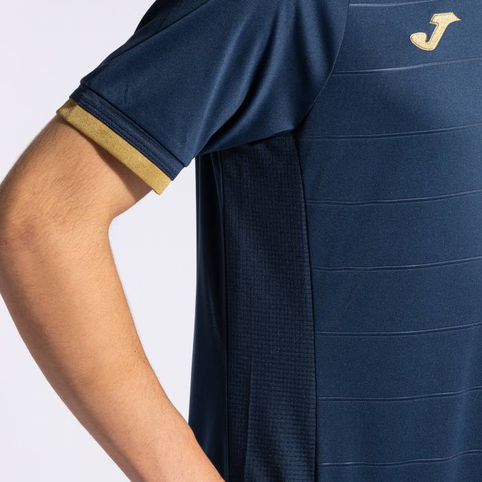 hr Joma košulja kratkih rukava zlatna v mornarsko plava 6FVN871 muškarci