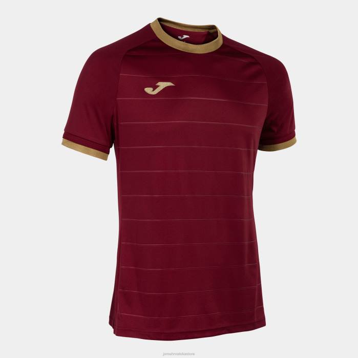 hr Joma košulja kratkih rukava zlatna v tamnocrvena 6FVN1136 muškarci