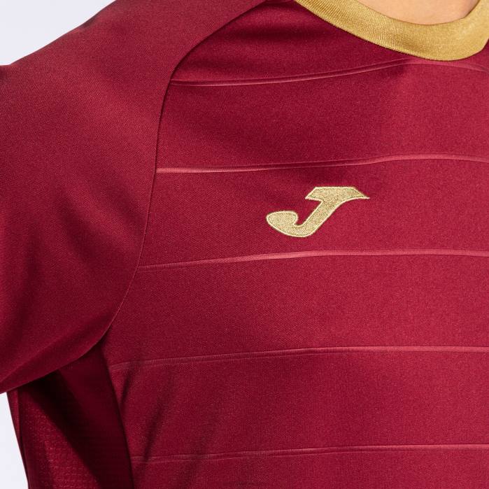 hr Joma košulja kratkih rukava zlatna v tamnocrvena 6FVN1136 muškarci