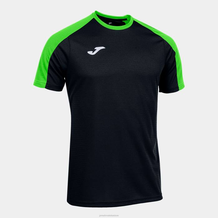 hr Joma majica kratki rukav eko prvenstvo crna fluorescentno zelena 6FVN3177 muškarci
