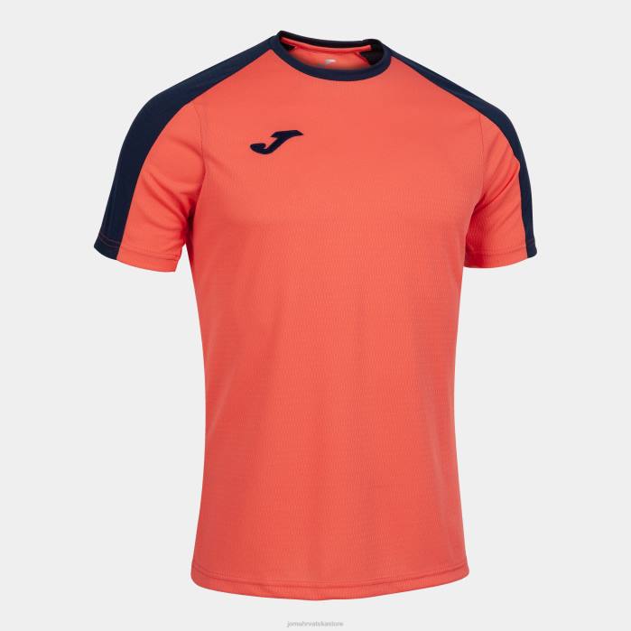 hr Joma majica kratki rukav eko prvenstvo fluorescentno narančasta tamnoplava 6FVN3289 muškarci