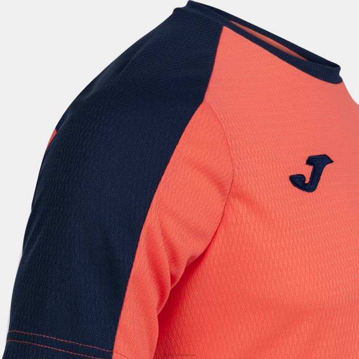 hr Joma majica kratki rukav eko prvenstvo fluorescentno narančasta tamnoplava 6FVN3289 muškarci