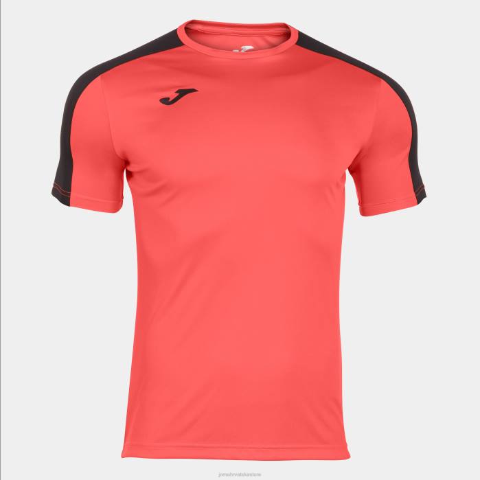 hr Joma majica kratkih rukava akademija iii fluorescentna koraljna crna 6FVN4425 muškarci