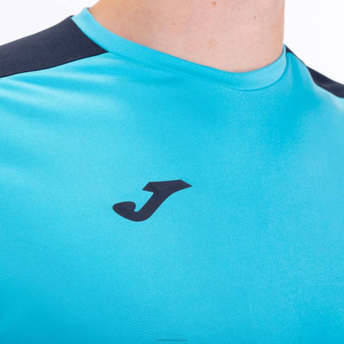 hr Joma majica kratkih rukava akademija iii fluorescentno tirkizno tamnoplava 6FVN1258 muškarci