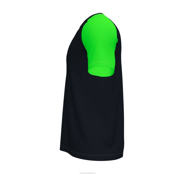 hr Joma majica kratkih rukava akademija iv crna fluorescentno zelena 6FVN3044 muškarci