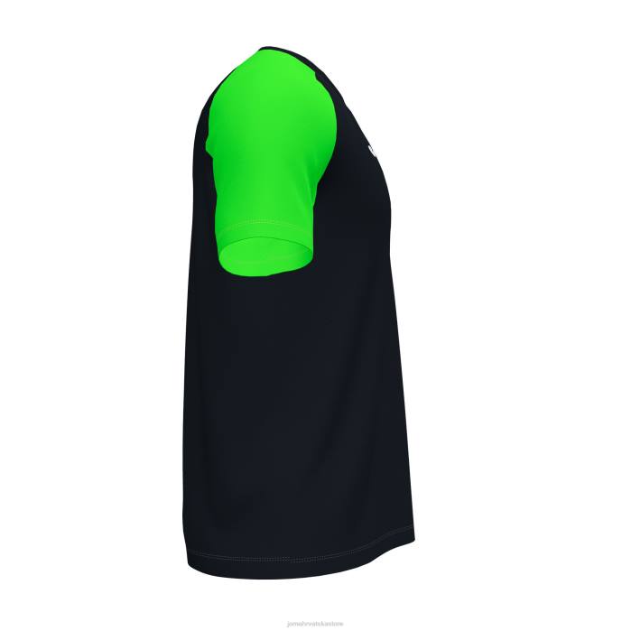 hr Joma majica kratkih rukava akademija iv crna fluorescentno zelena 6FVN3044 muškarci