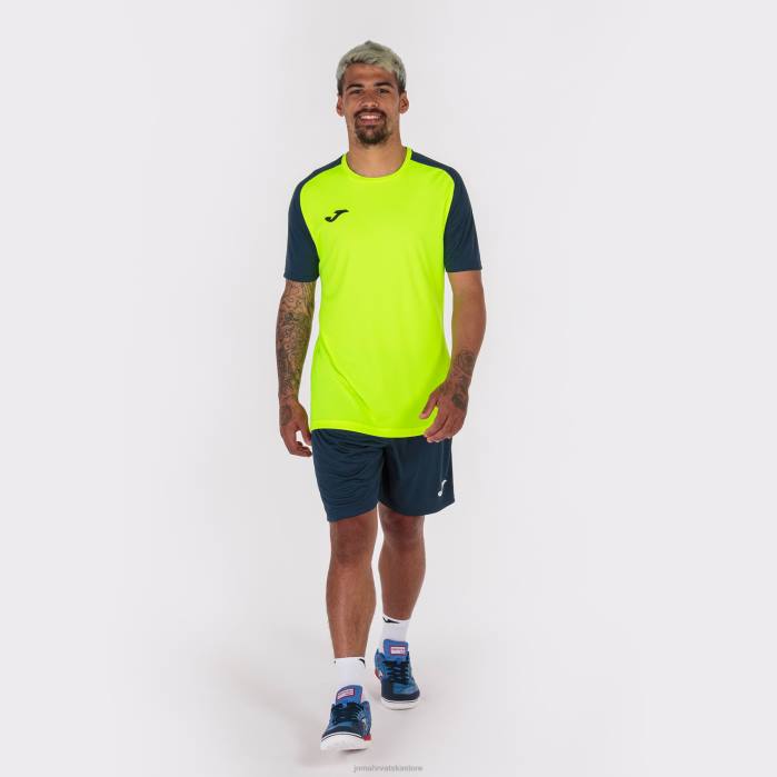 hr Joma majica kratkih rukava akademija iv fluorescentno žuta tamnoplava 6FVN2968 muškarci