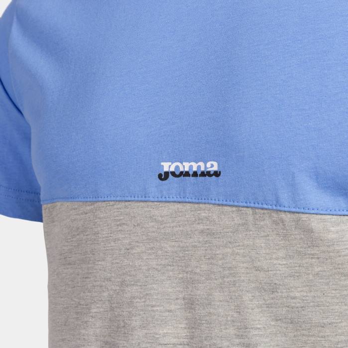 hr Joma majica kratkih rukava california plava melange siva 6FVN957 muškarci
