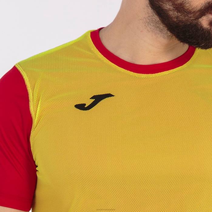 hr Joma majica kratkih rukava kombi crveno žuto 6FVN4580 muškarci