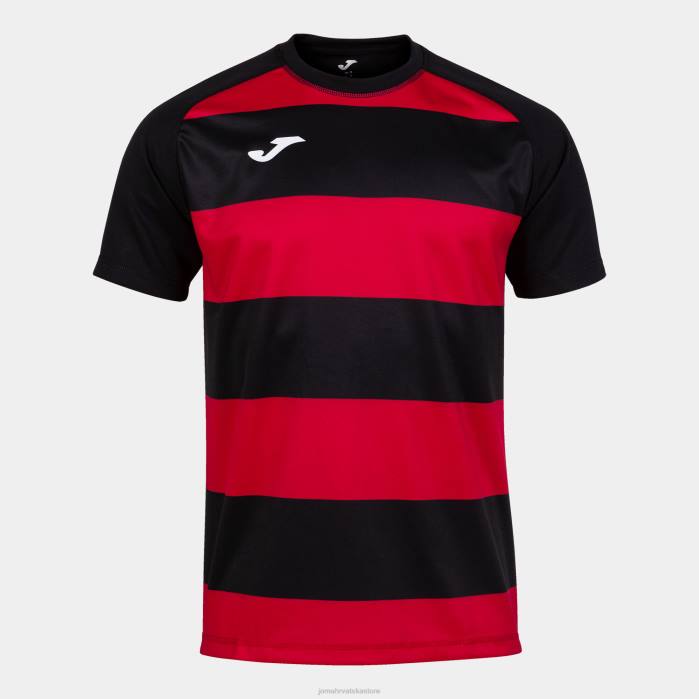 hr Joma majica kratkih rukava prorugby ii crno crvena 6FVN1431 muškarci
