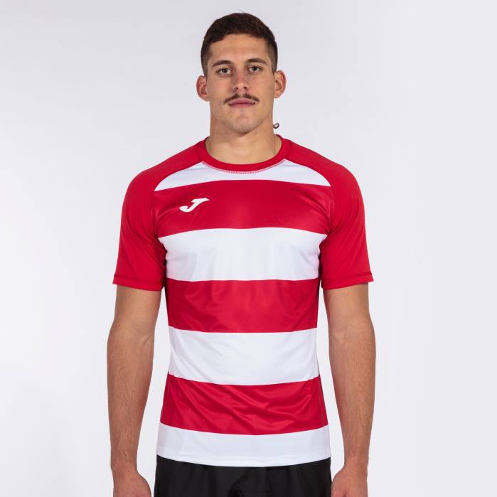 hr Joma majica kratkih rukava prorugby ii crveno bijelo 6FVN4257 muškarci