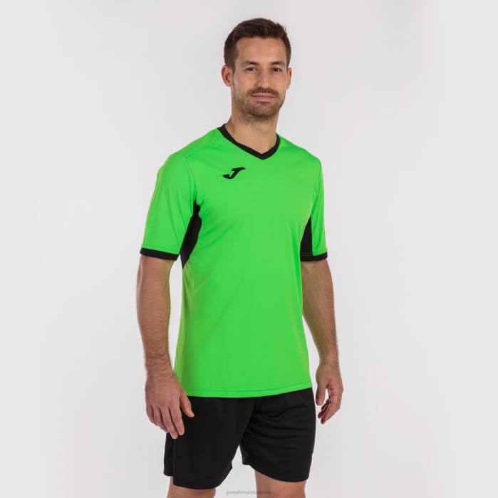 hr Joma majica kratkih rukava prvenstvo iv limeta crna 6FVN289 muškarci