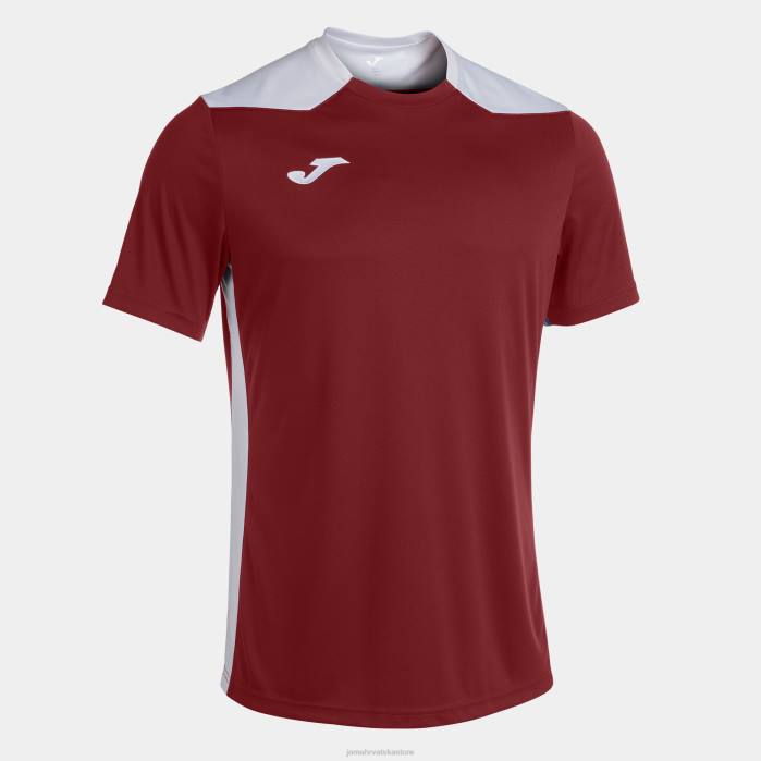 hr Joma majica kratkih rukava prvenstvo vi bordo bijela 6FVN3298 muškarci
