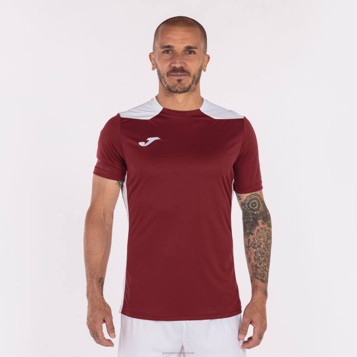 hr Joma majica kratkih rukava prvenstvo vi bordo bijela 6FVN3298 muškarci