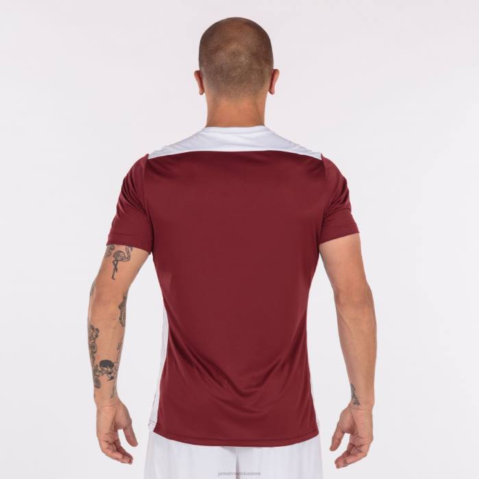 hr Joma majica kratkih rukava prvenstvo vi bordo bijela 6FVN3298 muškarci