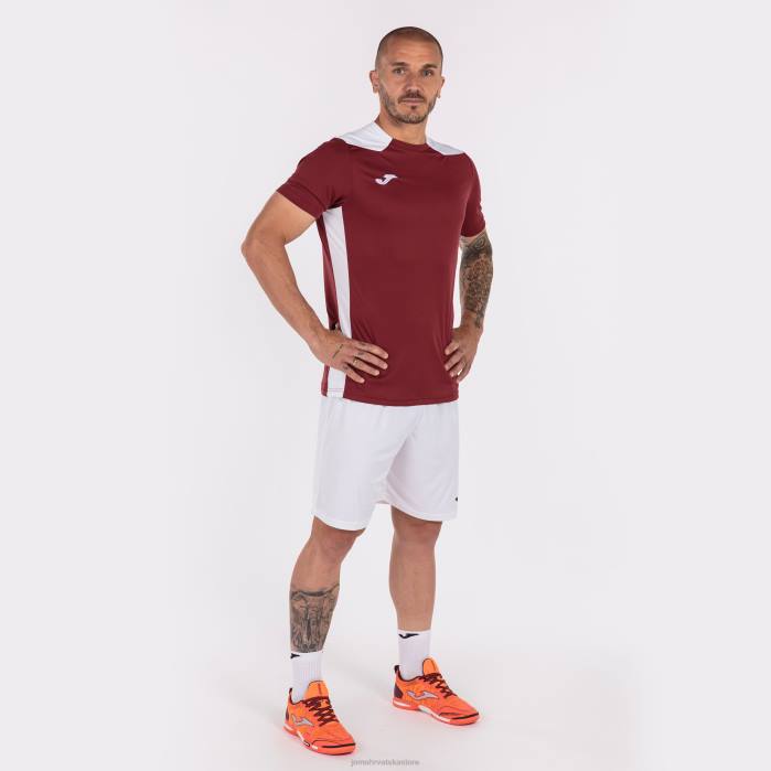 hr Joma majica kratkih rukava prvenstvo vi bordo bijela 6FVN3298 muškarci