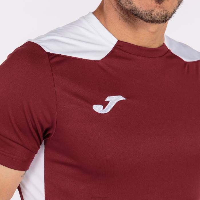 hr Joma majica kratkih rukava prvenstvo vi bordo bijela 6FVN3298 muškarci