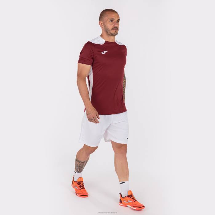 hr Joma majica kratkih rukava prvenstvo vi bordo bijela 6FVN3298 muškarci