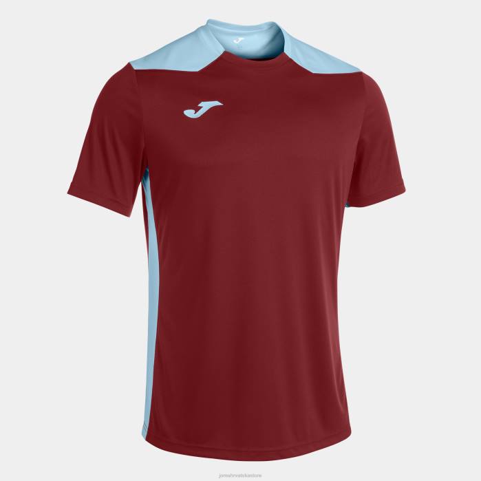 hr Joma majica kratkih rukava prvenstvo vi bordo nebesko plava 6FVN806 muškarci