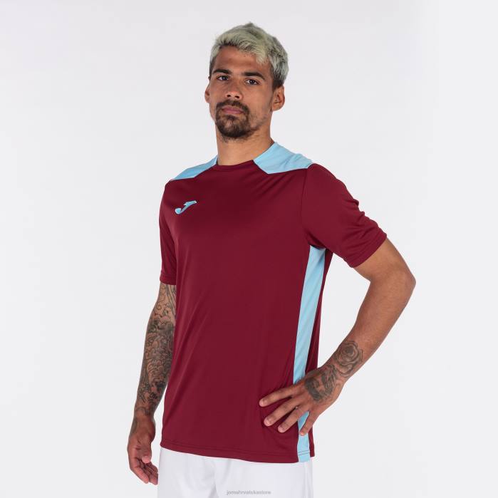 hr Joma majica kratkih rukava prvenstvo vi bordo nebesko plava 6FVN806 muškarci