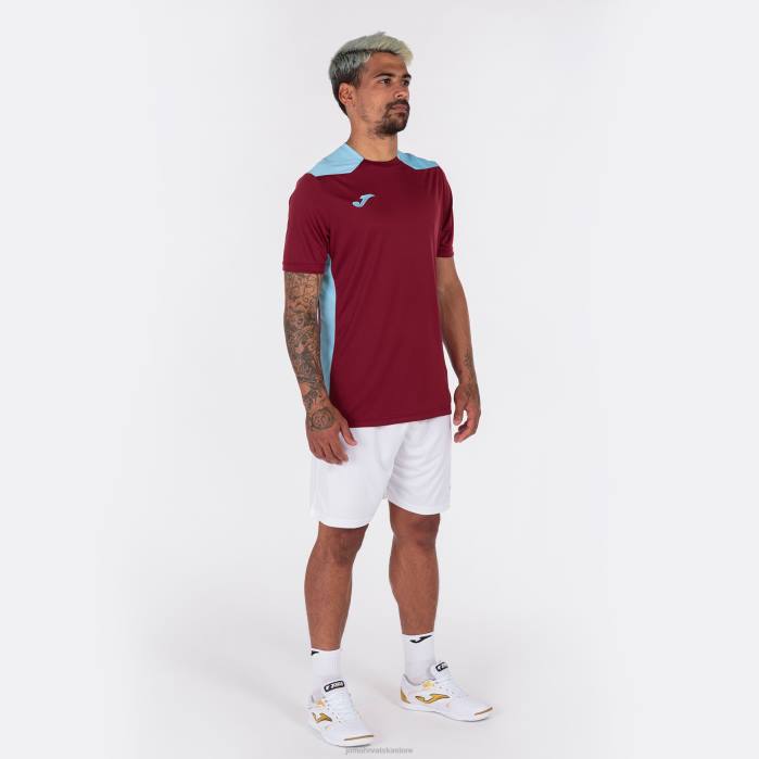 hr Joma majica kratkih rukava prvenstvo vi bordo nebesko plava 6FVN806 muškarci