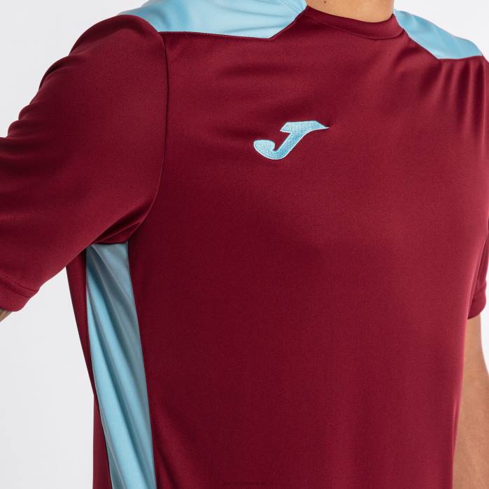 hr Joma majica kratkih rukava prvenstvo vi bordo nebesko plava 6FVN806 muškarci