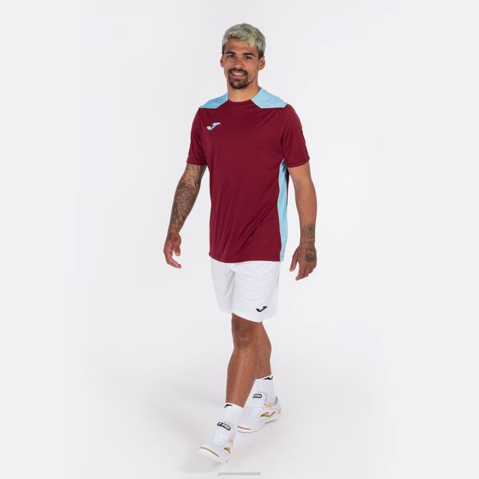hr Joma majica kratkih rukava prvenstvo vi bordo nebesko plava 6FVN806 muškarci